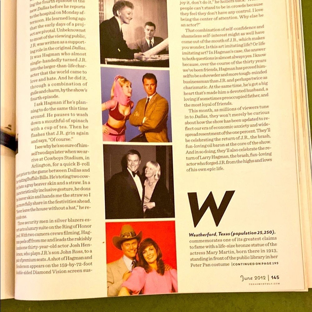 JR EWING DALLAS LARRY HAGMAN & Austin Mahone Texas Monthly  June 2012 - Picture 5 of 16